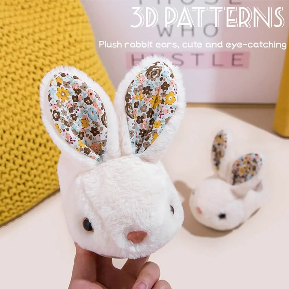 Toddler Rabbit Winter Slippers - Soft Plush Indoor Bunny Slippers for Girls & Boys