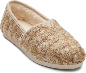 TOMS Women's, Alpargata Faux Fur Lined Slip-On Sahara 9 M