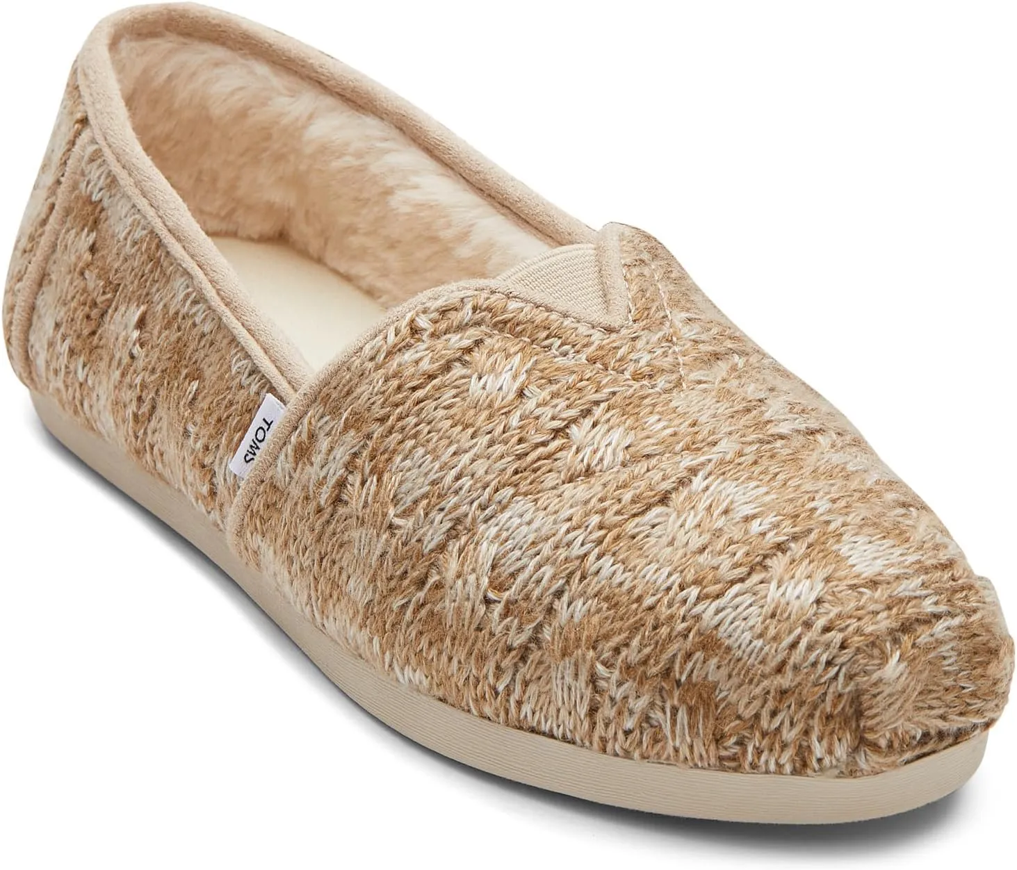 TOMS Women's, Alpargata Faux Fur Lined Slip-On Sahara 9 M