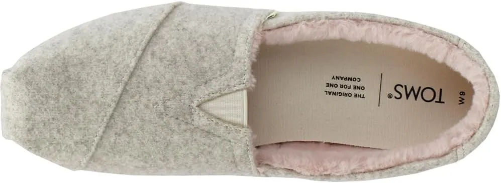 TOMS Women's, Alpargata Faux Fur Lined Slip-On