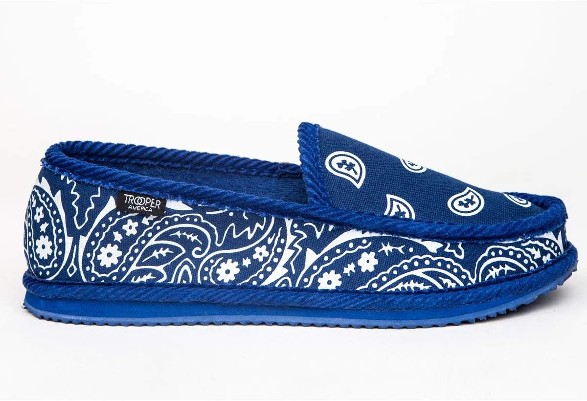 Troooper America KS-002 Bandanna Paisley Slip-On House Shoe Slippers