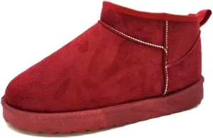 TruFox Womens Mini Boots Classic Faux Fur Lined Slip On Ankle Booties