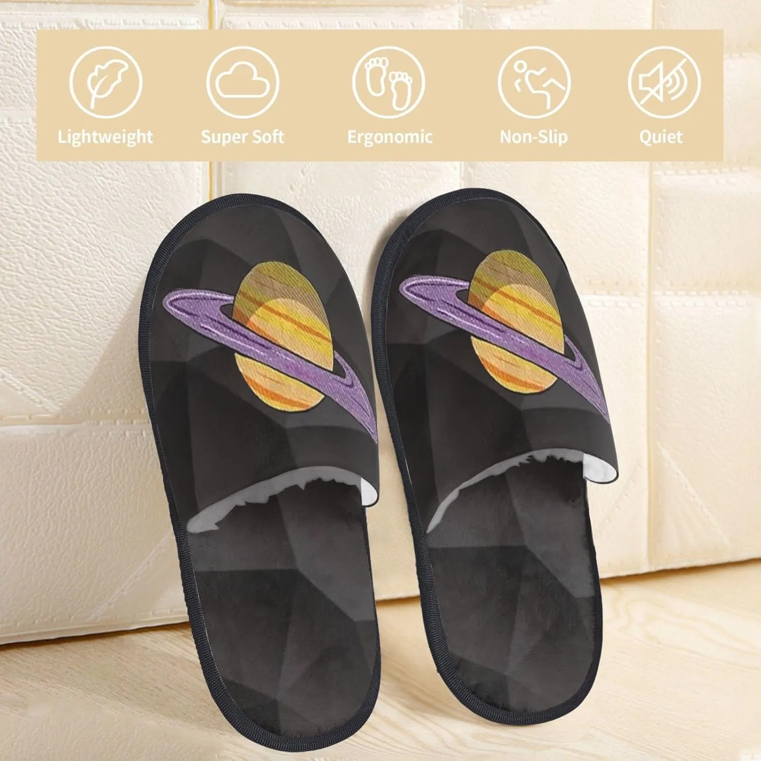 Unisex Furry Slippers House Shoes Fuzzy Slides for Mens Womens Bedroom Casual Closed Toe Slipper