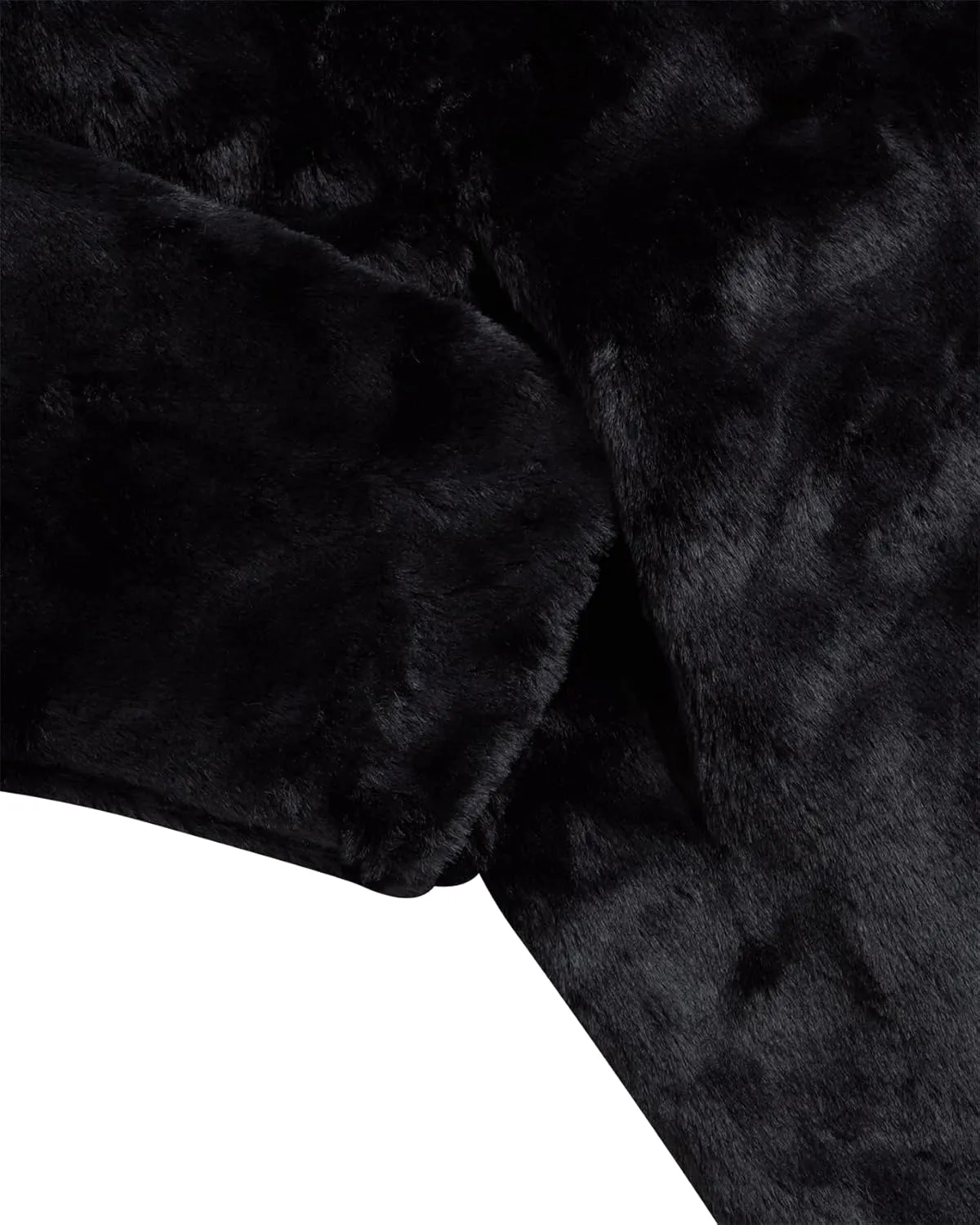 URBAN REPUBLIC Women's Faux Fur Long Coat - Elegant Lapel Collared Long Winter Coat - Stylish Outdoor Coats for Women (S-XL)