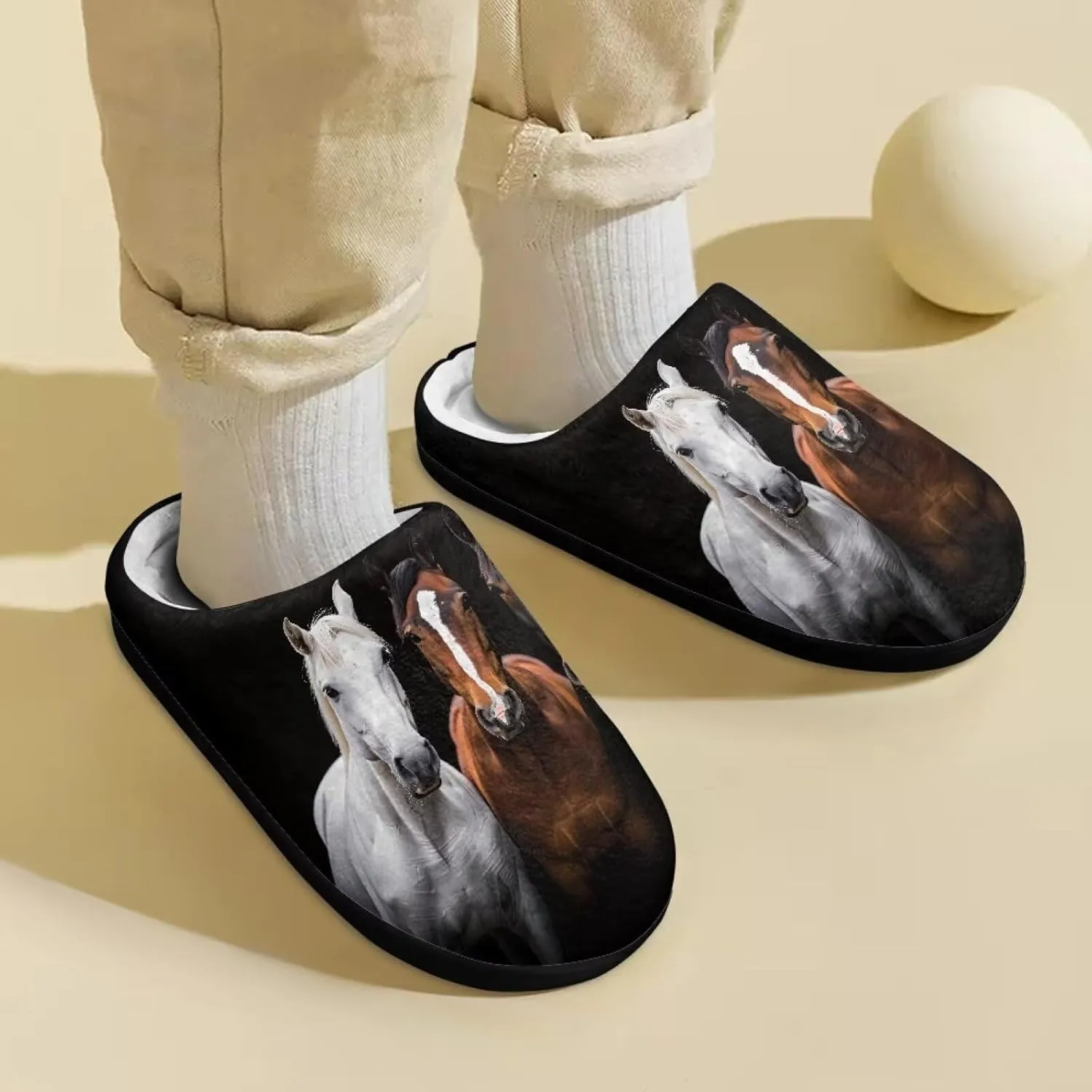 Veniyate Kids Fuzzy House Memory Foam Slippers Bedroom Shoes Cozy Indoor Slide for Boys Girls