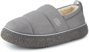 VeraCosy Women's Quilted Closed-back Slippers Technical Fabrics Warm Soft Comfy Non-slip Memory Foam Indoor House Shoes