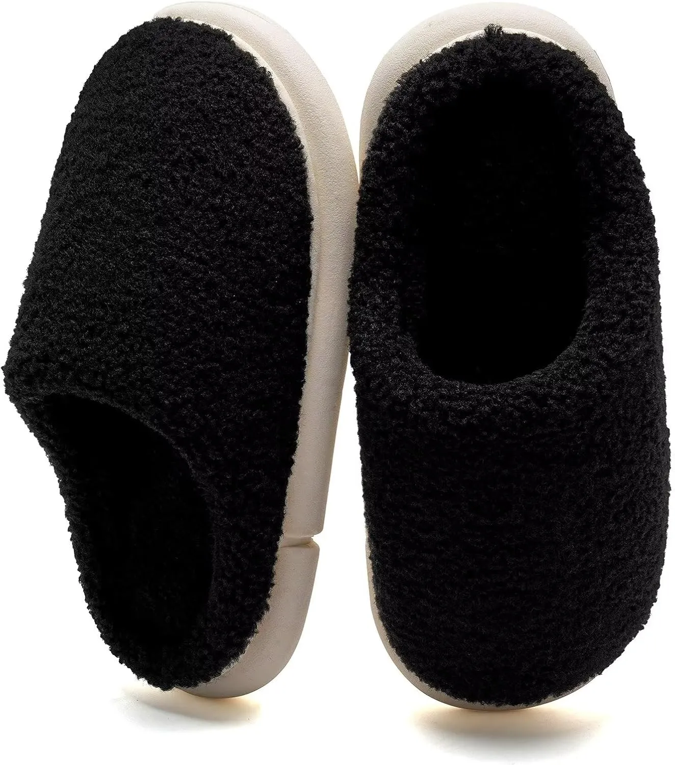 WateLves Women's Pillow Warm Memory Foam Slippers Comfortable Cute House Shoes Lightweight Fuzzy Christmas Slippers