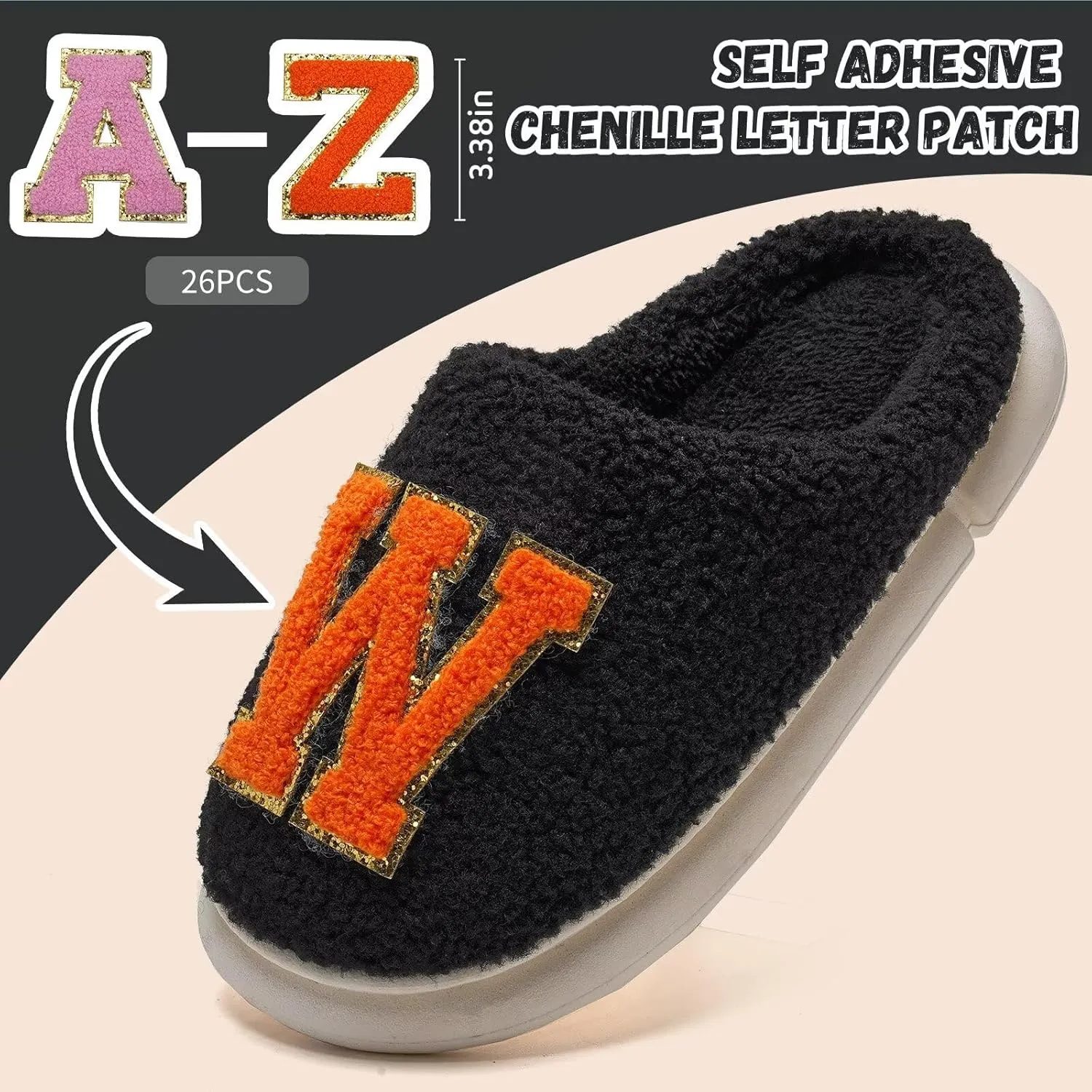WateLves Women's Pillow Warm Memory Foam Slippers Comfortable Cute House Shoes Lightweight Fuzzy Christmas Slippers