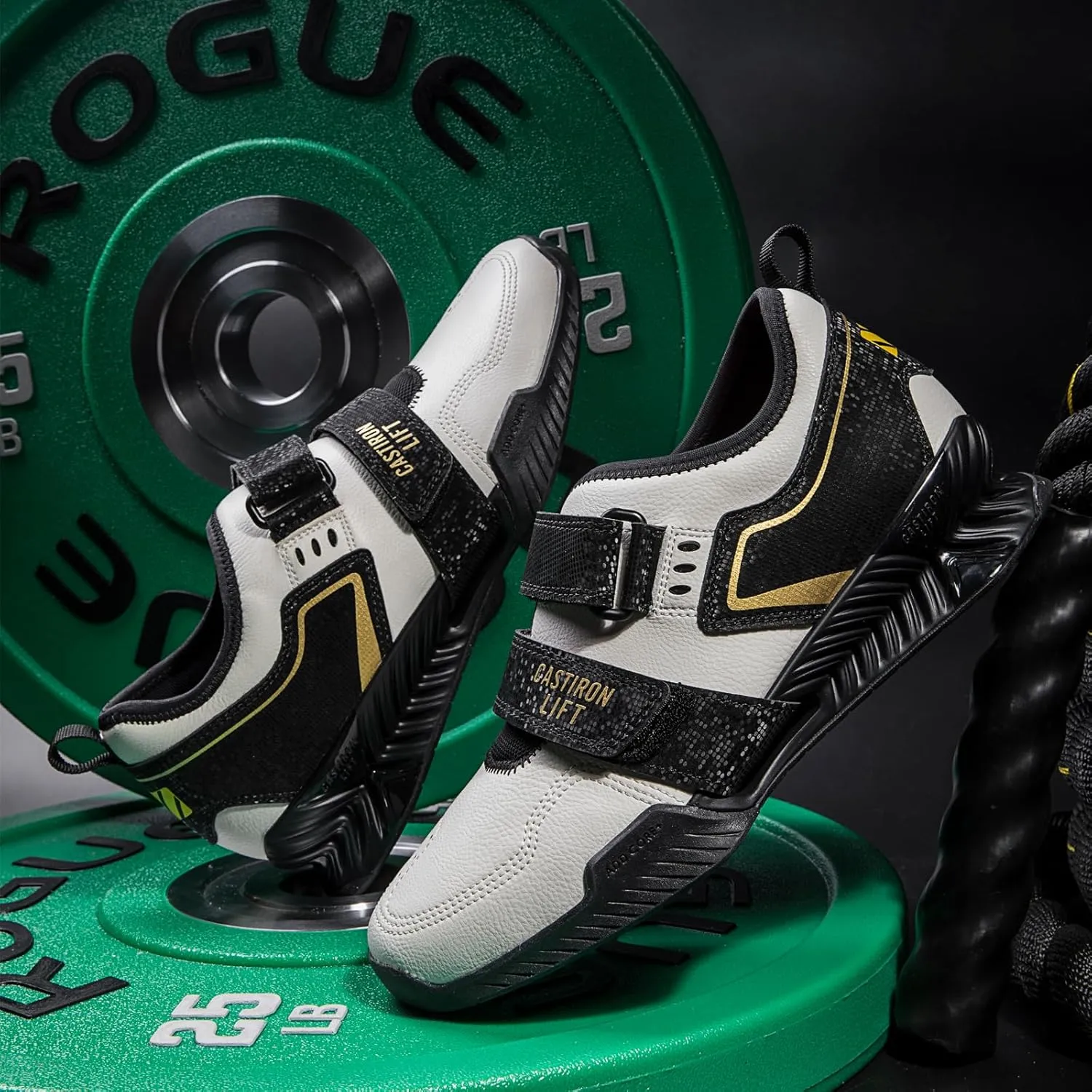 Weightlifting Shoes,Squat Shoes for Men & Women - Non-Slip Rubber Sole, Stability for Powerlifting, Cross-Training, Gym Workouts