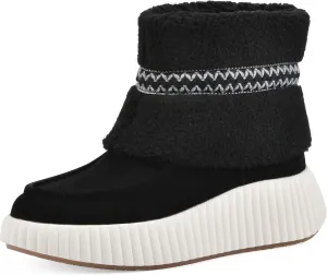 WHITE MOUNTAIN Women's Digital Platform Faux Fur Bootie