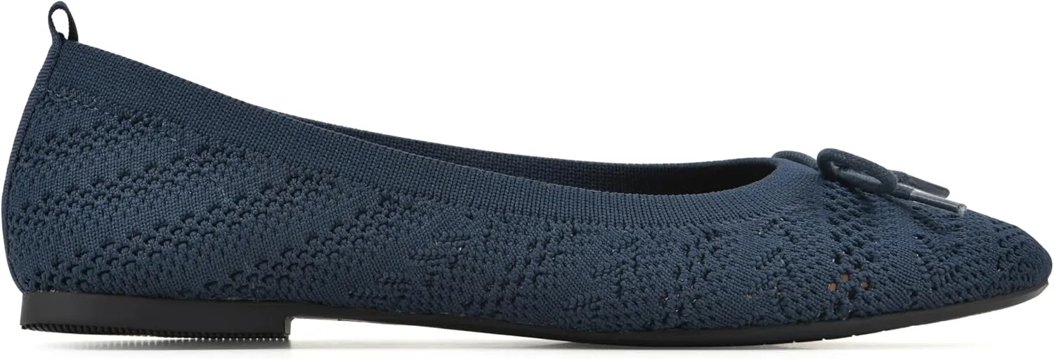 WHITE MOUNTAIN Women's Sashay Woven Knit Ballet Flat