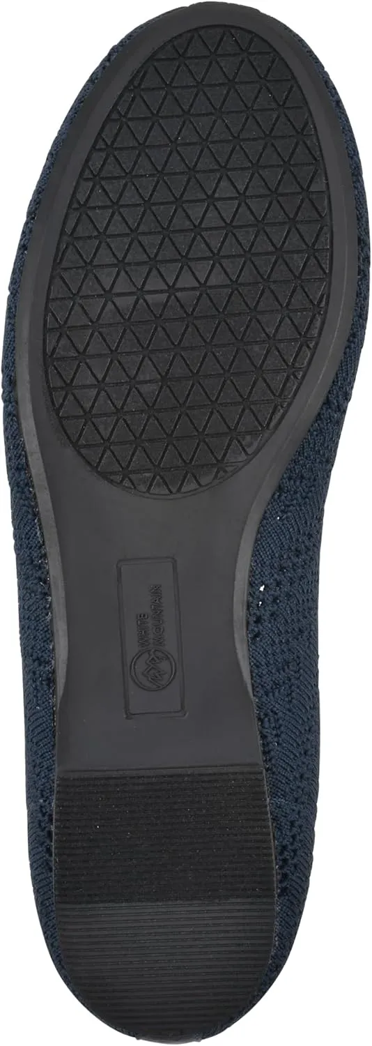WHITE MOUNTAIN Women's Sashay Woven Knit Ballet Flat