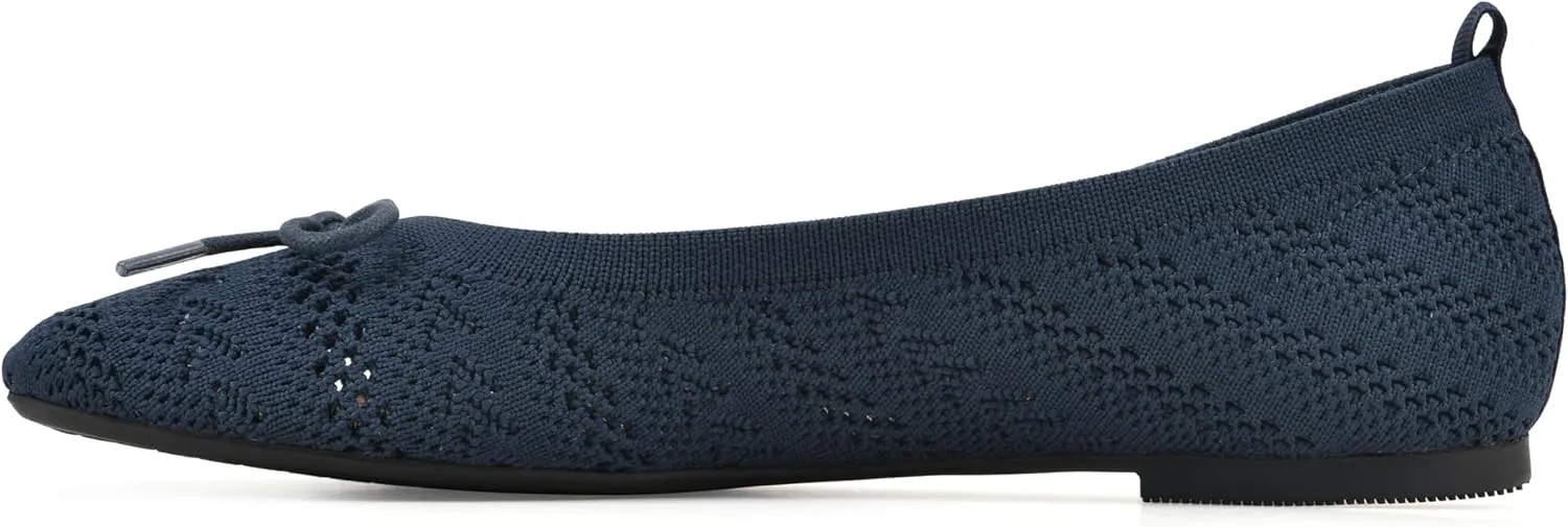 WHITE MOUNTAIN Women's Sashay Woven Knit Ballet Flat