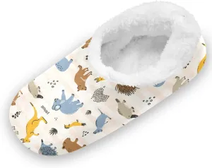Wild Animals Kangaroo Koala Slippers for Kids Animals Home House Fuzzy Slippers Indoor Soft Plush Fleece Non Slip Casual Shoes for Boys Girls, XS