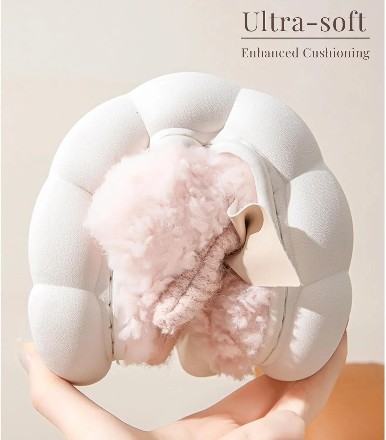 Women Bow Slipper for Home Bedroom Thick Sole Indoor Cute Fuzzy Footwear for Spring/Fall/Winter Holiday Season
