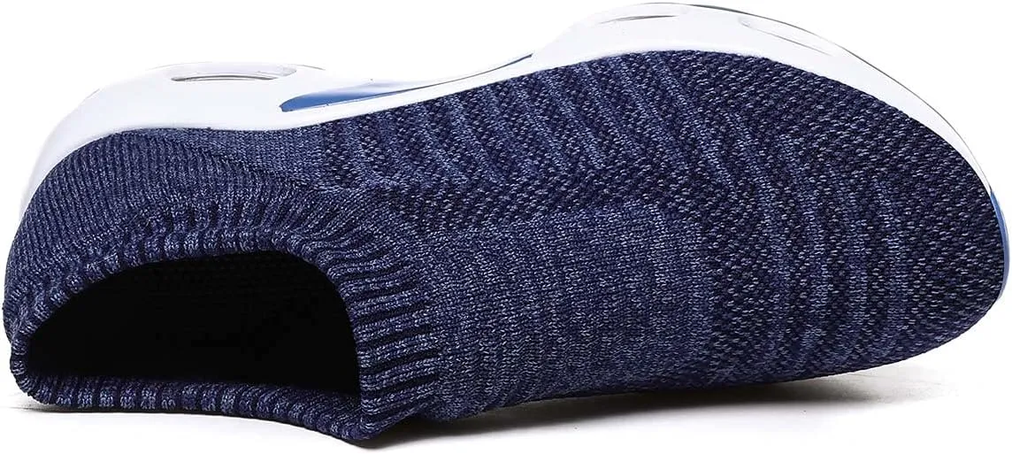 Women Knitted Upper Air Cushion Sole Lightweight Slip-On Sock Sneakers Casual Walking Shoes Doctor and Nurse Work Shoes