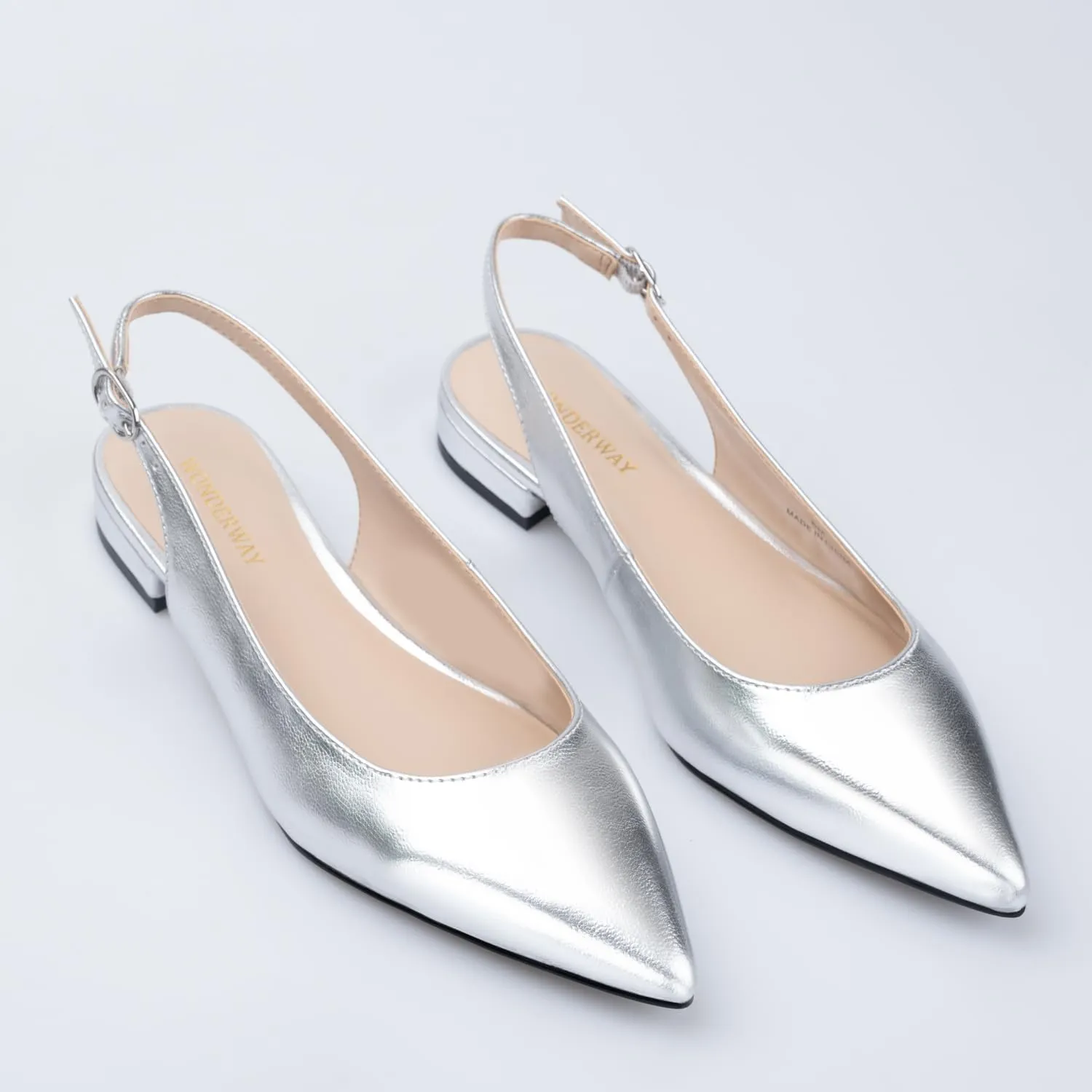 Women Slingback Flat Pointed Toe Shoes for Dressy,Casual,Work,Wedding