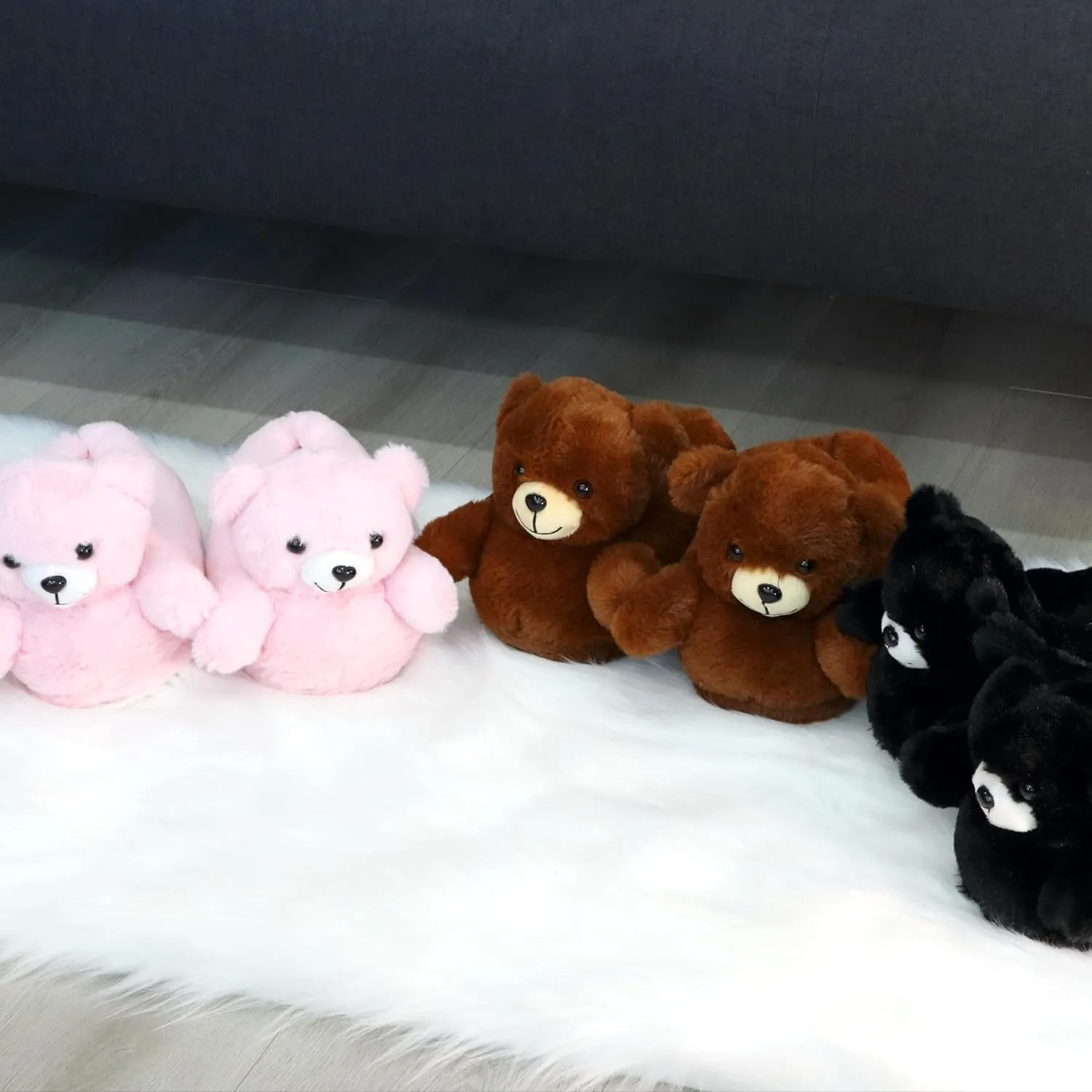 Women Unicorn Animal Slippers Slip-On Memory Foam Anti-Skid House Shoes Cute Fuzzy Cartoon Christmas Gifts