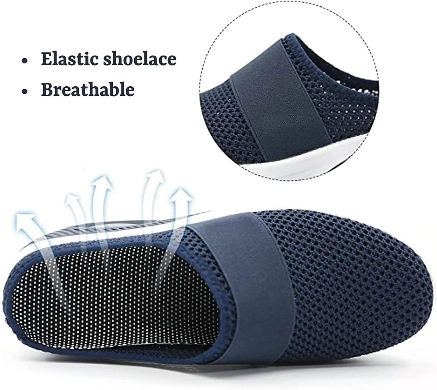 Women's Air Cushion Slip-On Walking Shoes- Orthopedic Diabetic Walking Shoes,Air Cushion Platform Mesh Orthopedic Diabetic Walking Shoes