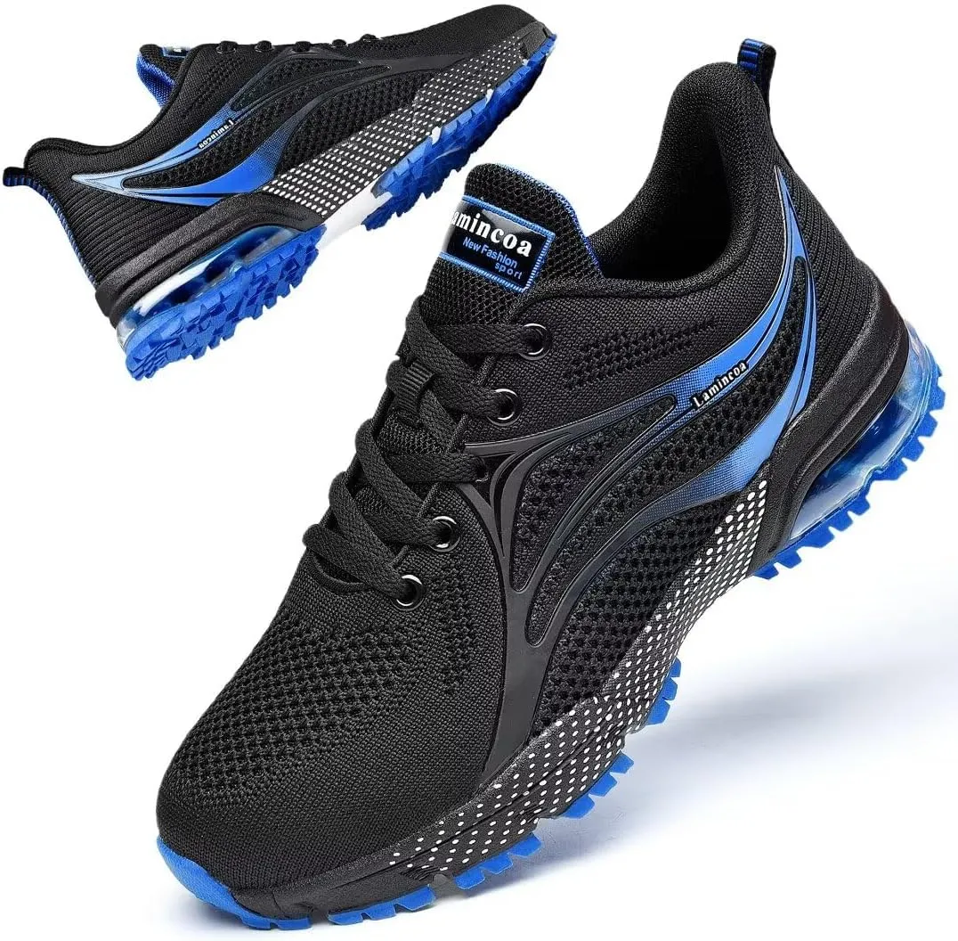 Womens Air Running Shoes Non Slip Tennis Walking Shoes Women Mesh Cushion Sneakers for Gym Workout Sports