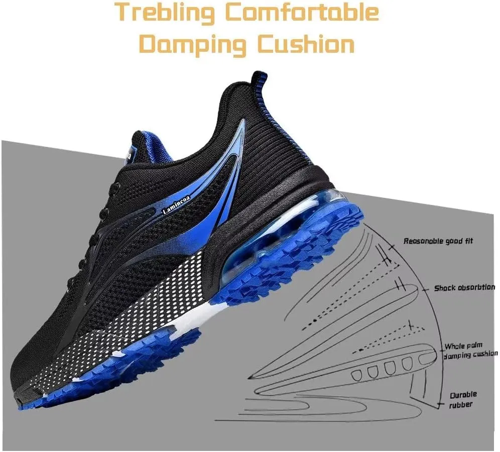 Womens Air Running Shoes Non Slip Tennis Walking Shoes Women Mesh Cushion Sneakers for Gym Workout Sports