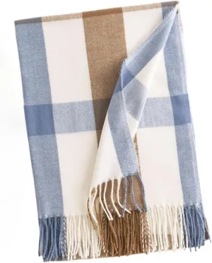 Women's Checkered Scarf, Trendy Grid Scarf, Autumn & Winter Plaid Shawl