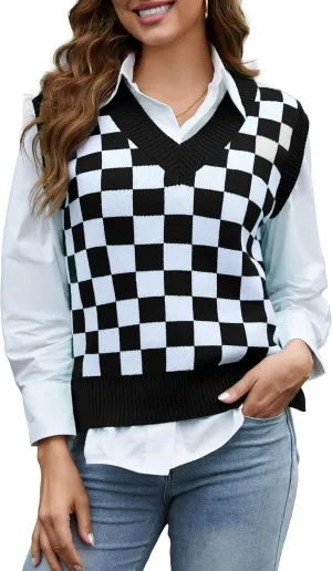 Women's Christmas Sweater Vest - Valentines, Mothers & St. Patrick's Day Outfits for Mom