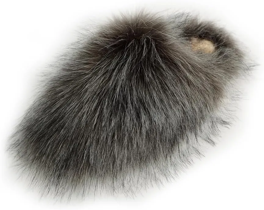 Womens Fluffy Faux Fur Slides Furry Soft Plush House Slippers Shoes Indoor Outdoor Slip On Slipper