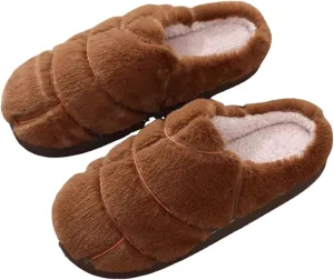 Womens Mens Dachshund Slippers Cute Dog Cartoon Bow Slippers Fuzzy Warm Plush Couple House Shoes