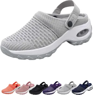 Women's Orthopedic Clogs with Air Cushion Support to Reduce Back and Knee Pressure, Walking Shoes Slippers Sandals