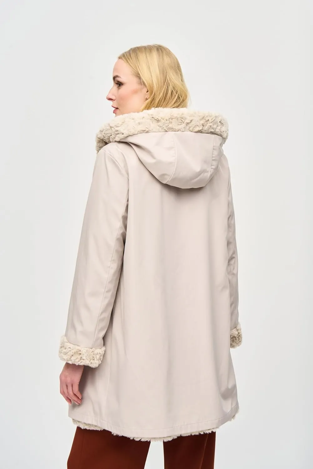 Women's Reversible Faux Fur Coat