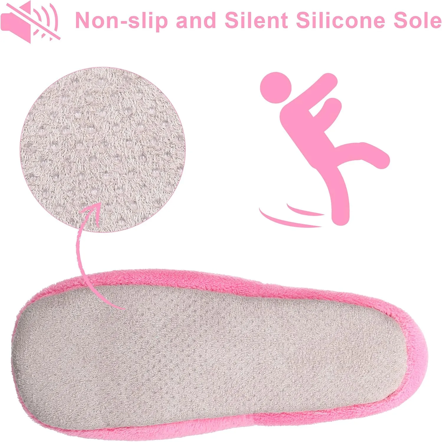 Women's Slipper Socks-Winter Warm Plush Cozy Non Slip Soft Sole Indoor Booties for Women-Dachshund Gifts