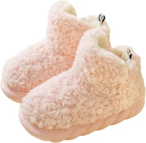 Womens Winter Boots, Soft Memory Foam Fuzzy House Ankle Platform Women Boots
