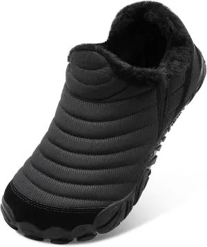 XIHALOOK Womens Mens Slip on House Shoes Faux Fur Memory Foam Slippers with Anti-Skid Rubber Sole for Indoor Outdoor