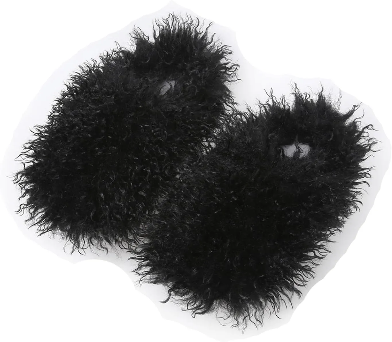 YESBOR Women's Men's Faux Fur House Slippers Fuzzy Fluffy Winter Warm Indoor Flat Slippers
