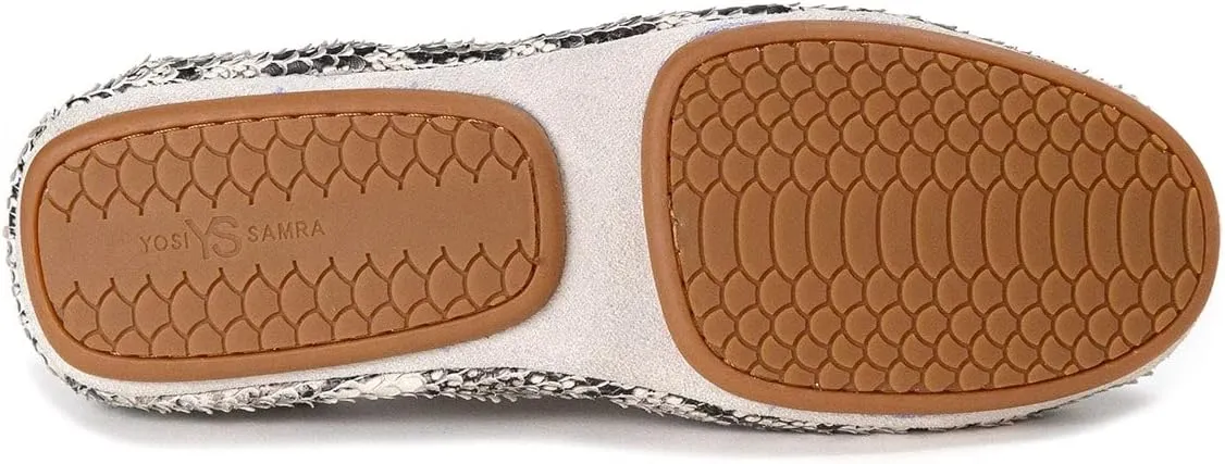 Yosi Samra Samara Women's Leather Metallic Foldable Ballet Flat