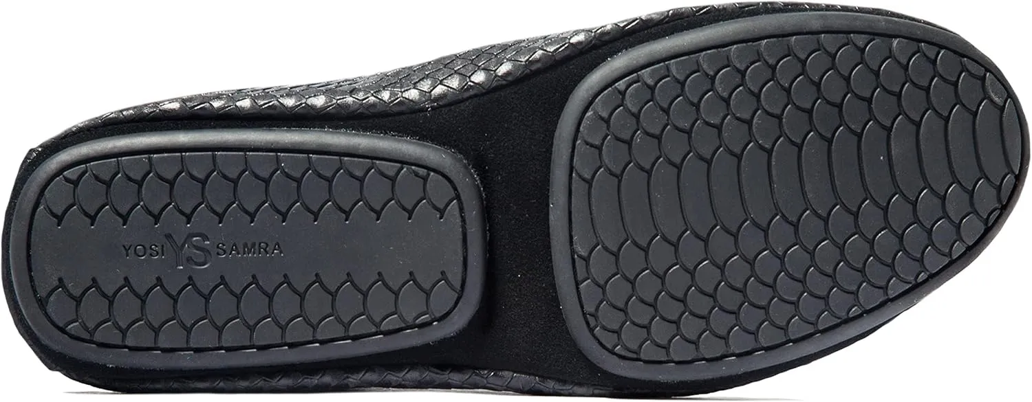 Yosi Samra Samara Women's Leather Metallic Foldable Ballet Flat