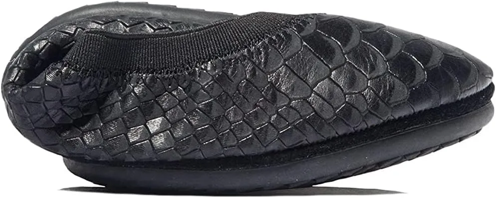 Yosi Samra Samara Women's Leather Metallic Foldable Ballet Flat